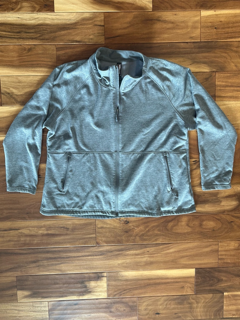 Kirkland Signature Gray Zip-Front Sweatshirt Jacket size XXL